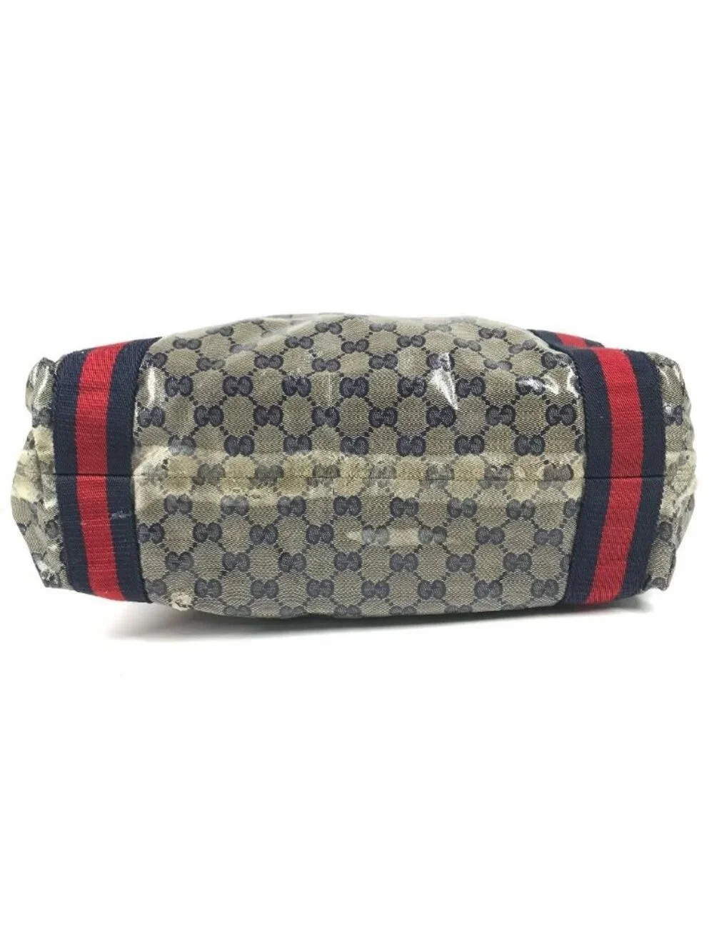 Gucci Shoulder Bag GG Logo Navy